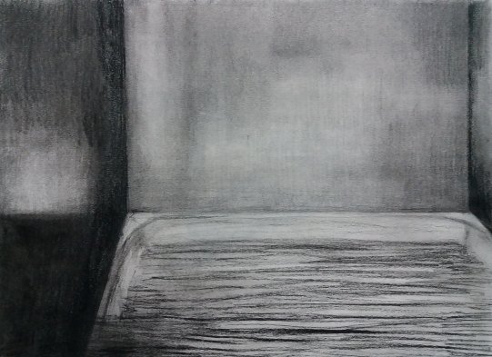 Night. 30x40cm. Paper, graphite. 2018