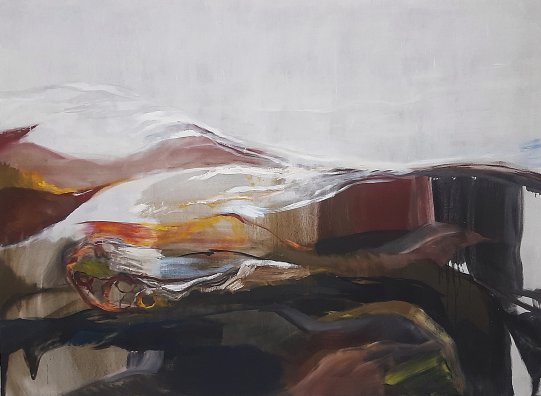 The bed #23 2022 150x200cm oil on canvas